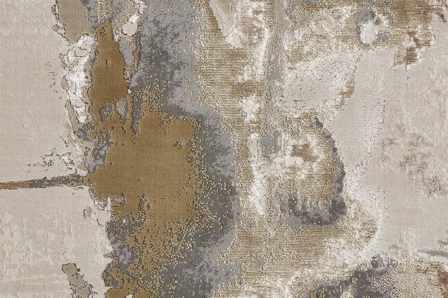 8 x 10 Ivory Brown & Gray Power Loom Rug
