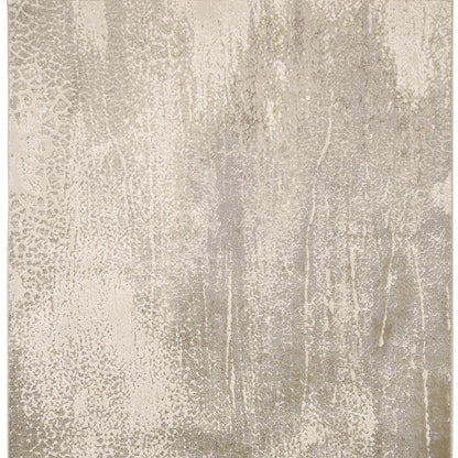 8 x 10 Gray & Ivory Power Loom Rug