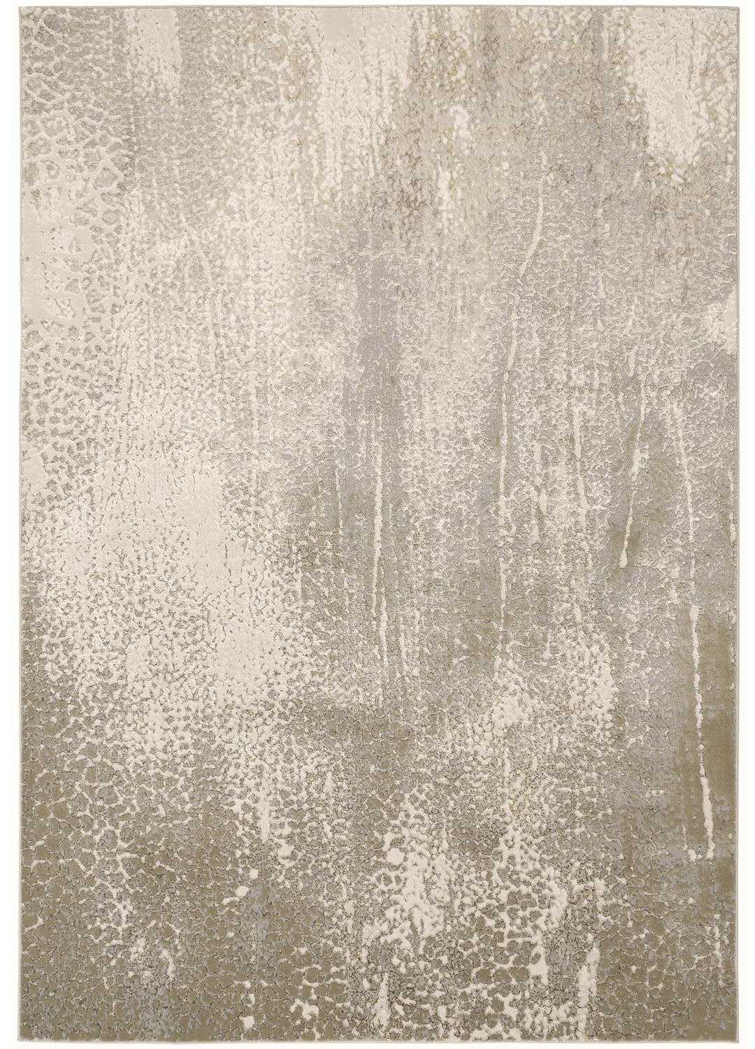 8 x 10 Gray & Ivory Power Loom Rug
