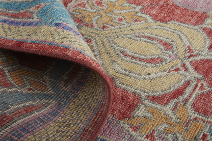 12 x 15 Blue Red & Yellow Wool Oriental Hand Knotted Rug