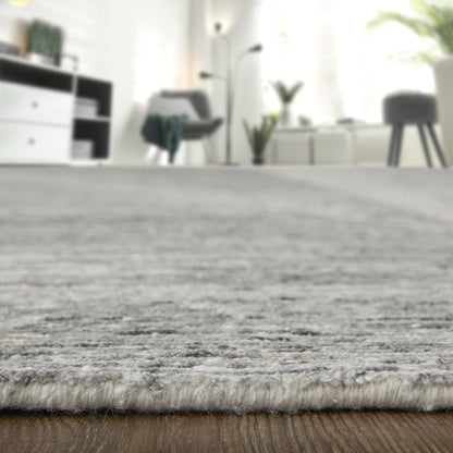 4 x 6 Ivory & Gray Hand Knotted Rug