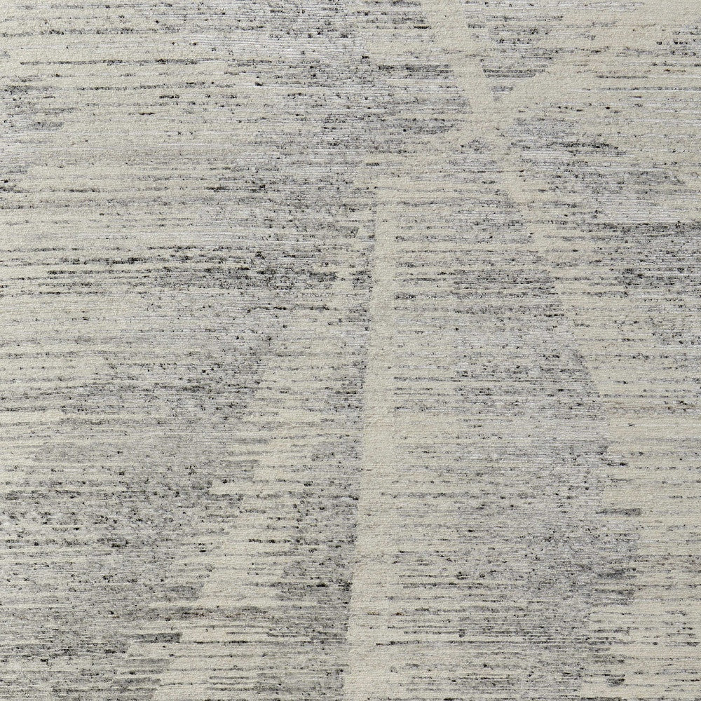 4 x 6 Ivory & Gray Hand Knotted Rug