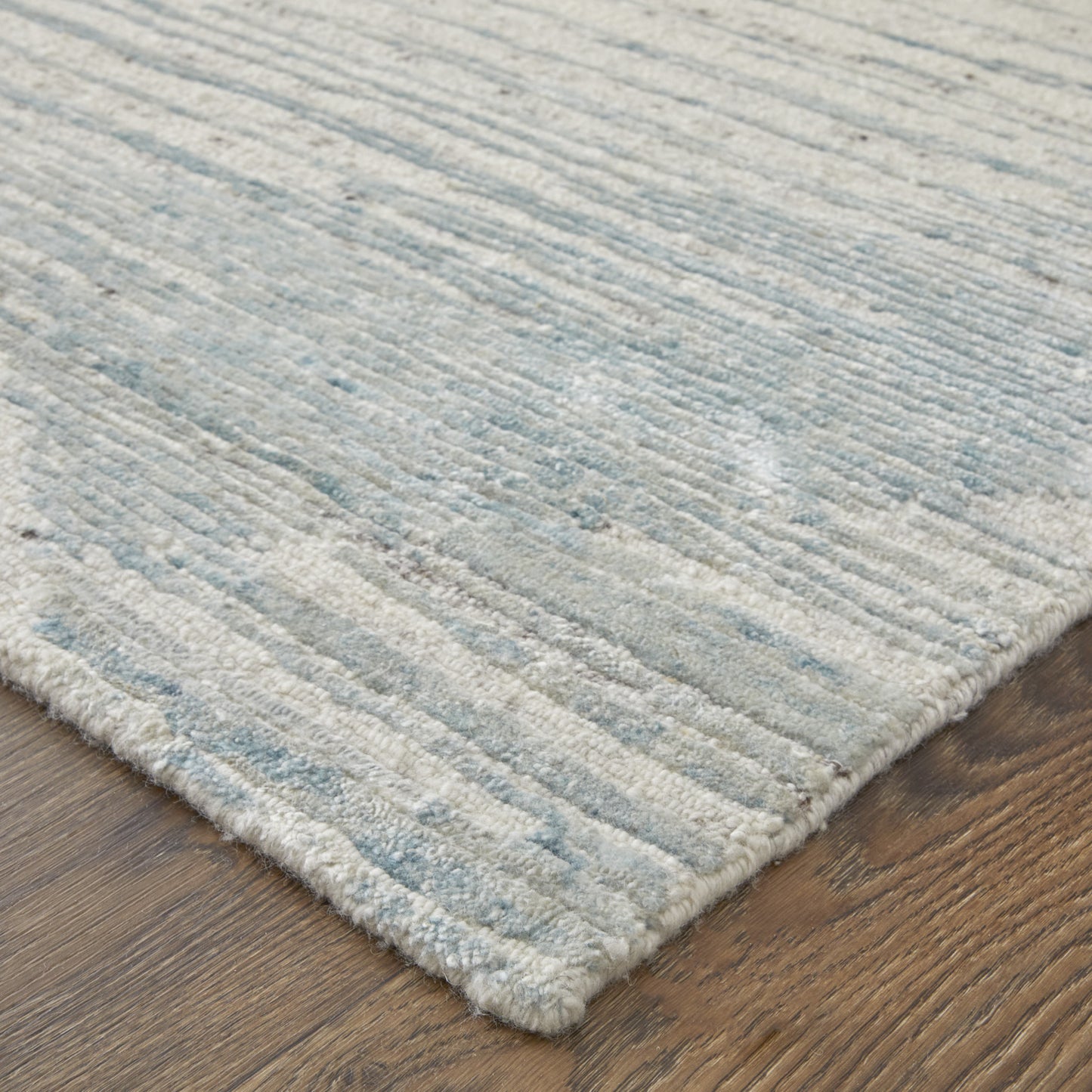 12 x 15 Ivory & Blue Hand Knotted Rug