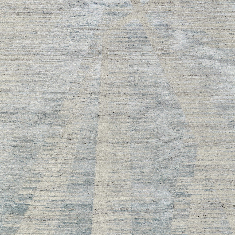 12 x 15 Ivory & Blue Hand Knotted Rug