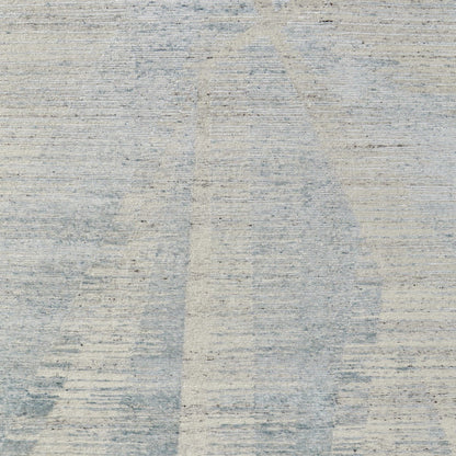 12 x 15 Ivory & Blue Hand Knotted Rug