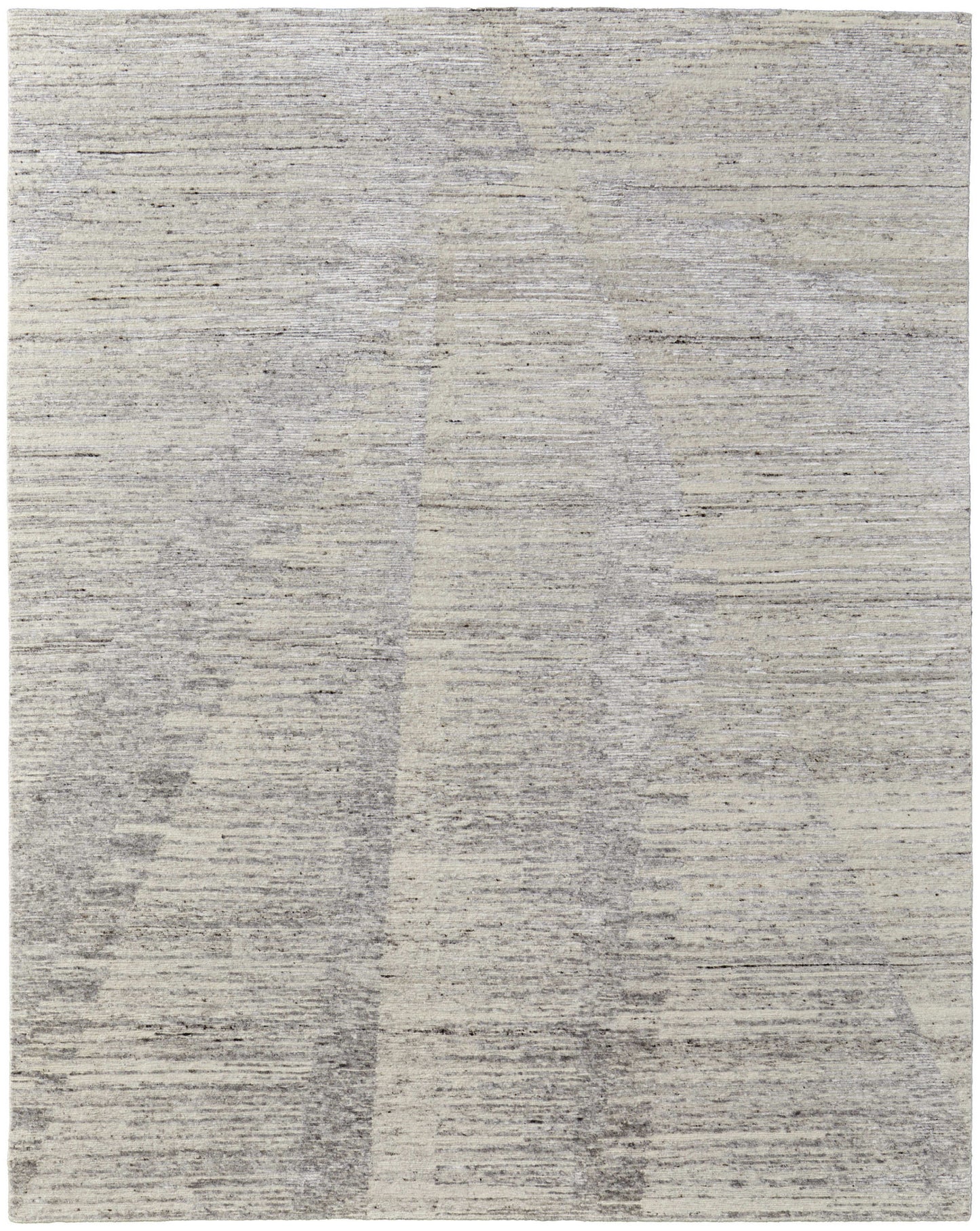 4 x 6 Ivory & Gray Hand Knotted Rug