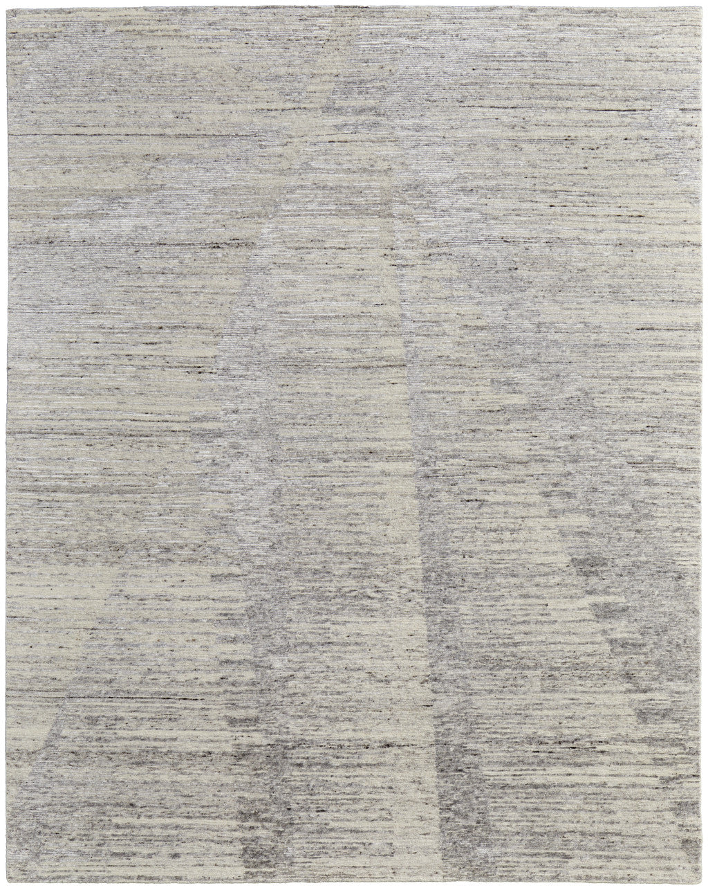4 x 6 Ivory & Gray Hand Knotted Rug