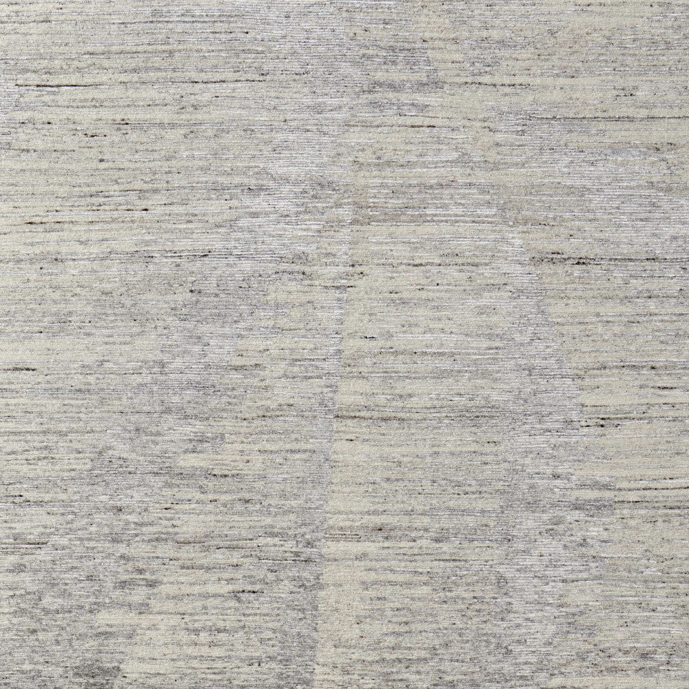 4 x 6 Ivory & Gray Hand Knotted Rug
