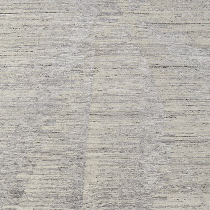 8 x 10 Ivory & Gray Hand Knotted Rug