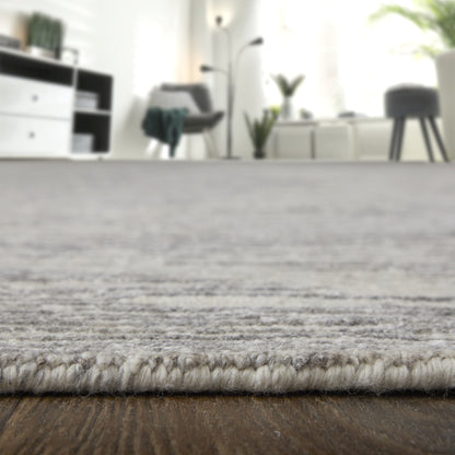 12 x 15 Ivory & Gray Hand Knotted Rug
