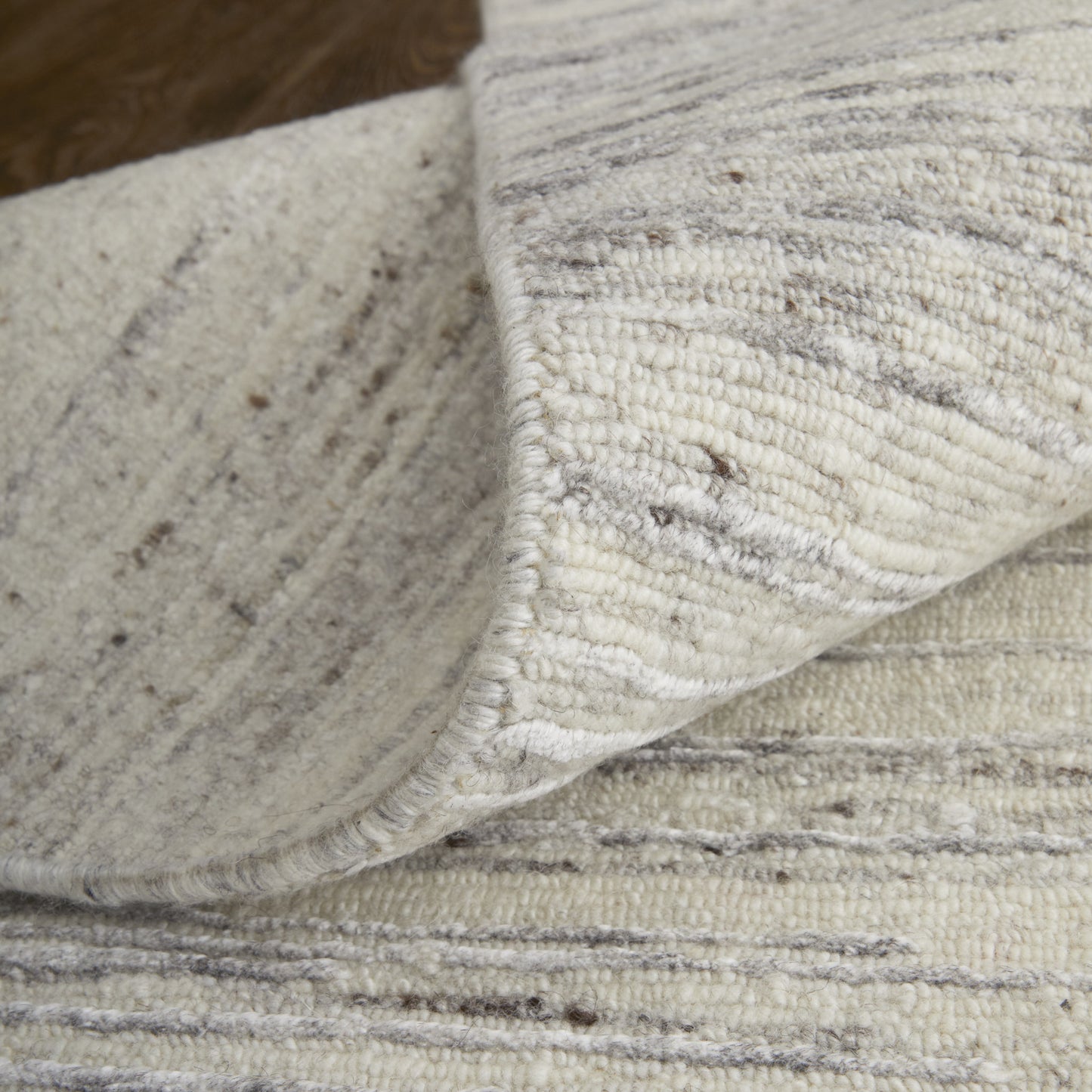 12 x 15 Ivory & Gray Hand Knotted Rug