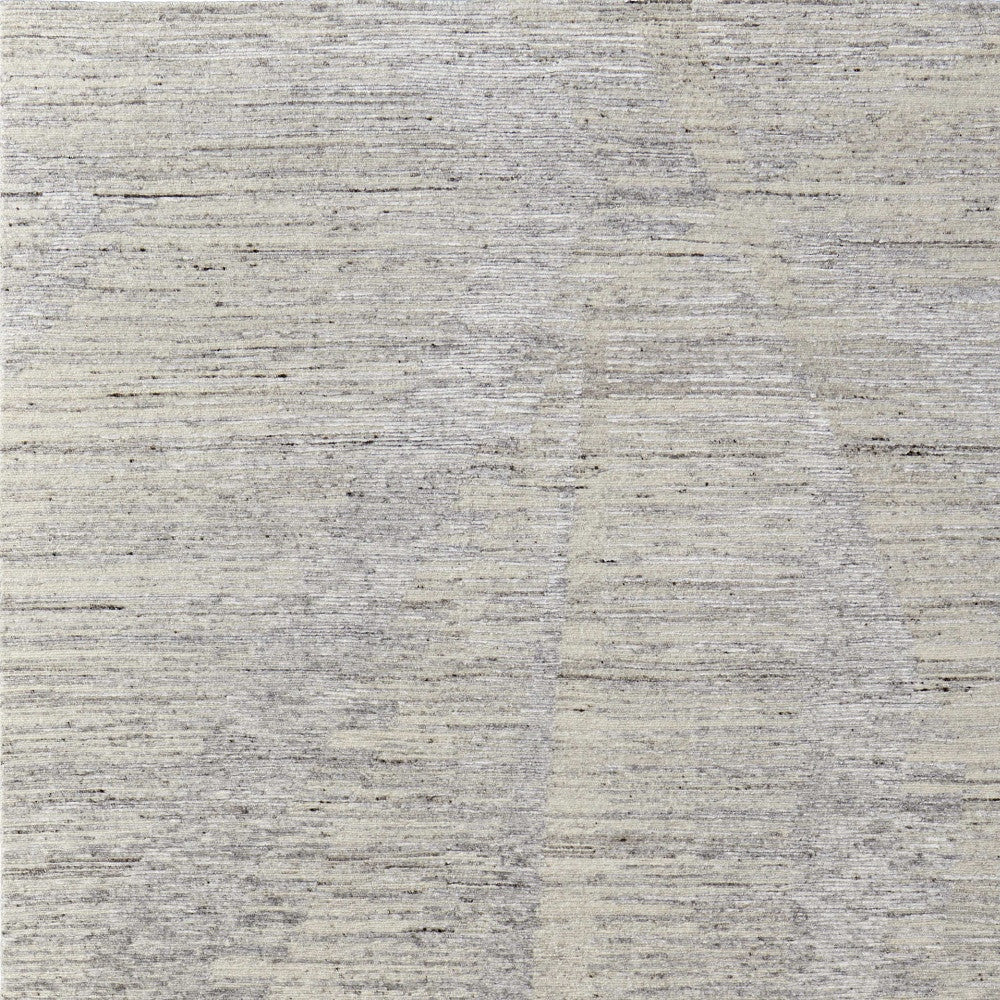 12 x 15 Ivory & Gray Hand Knotted Rug