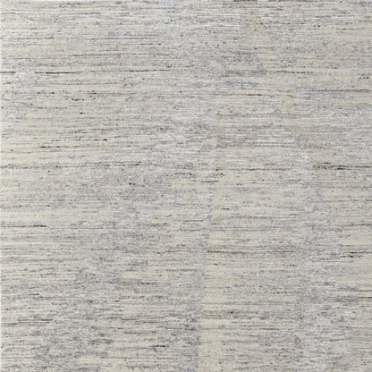12 x 15 Ivory & Gray Hand Knotted Rug