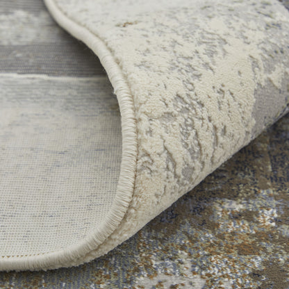 10 x 13 Gray Black & Brown Power Loom Rug