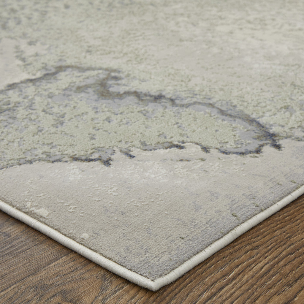 10 x 13 Gray Black & Brown Power Loom Rug