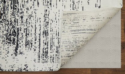 9 x 12 Black & Gray Hand Woven Rug