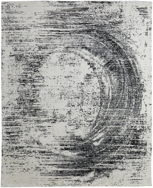 9 x 12 Black & Gray Hand Woven Rug
