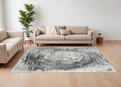 12 x 15 Black & Gray Hand Woven Rug