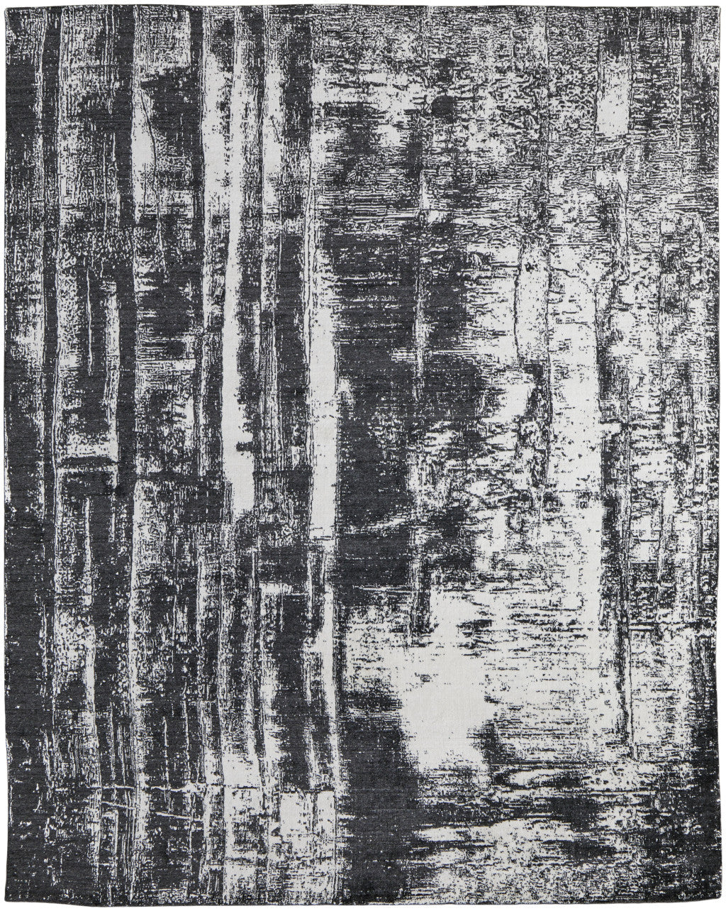 4 x 6 Black & Gray Hand Woven Rug