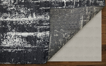 4 x 6 Black & Gray Hand Woven Rug