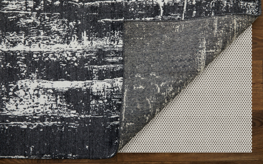9 x 12 Black & Gray Hand Woven Rug
