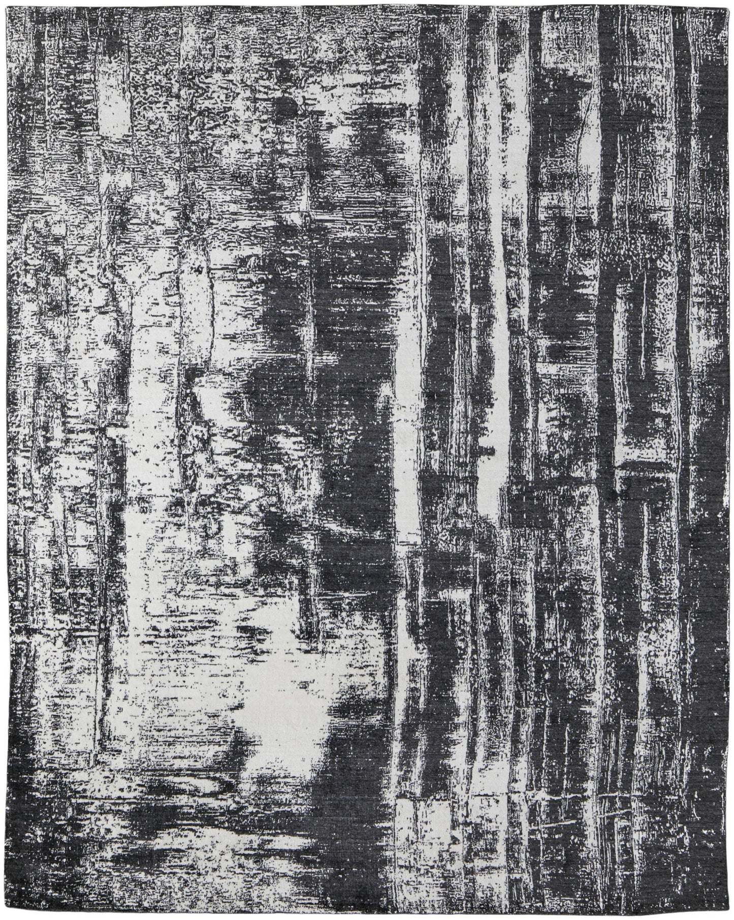 12 x 15 Black & Gray Hand Woven Rug