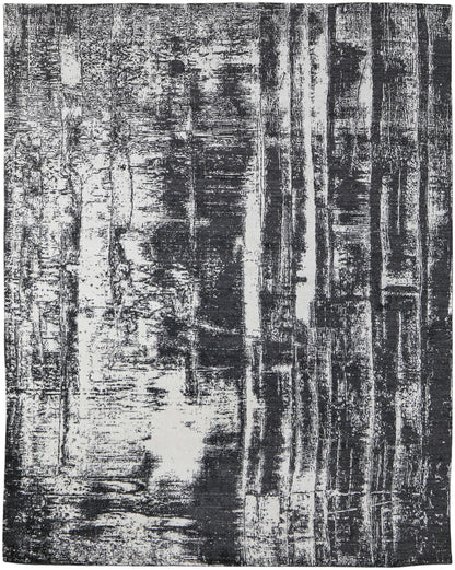 12 x 15 Black & Gray Hand Woven Rug