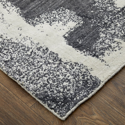 9 x 12 Black & Gray Hand Woven Rug