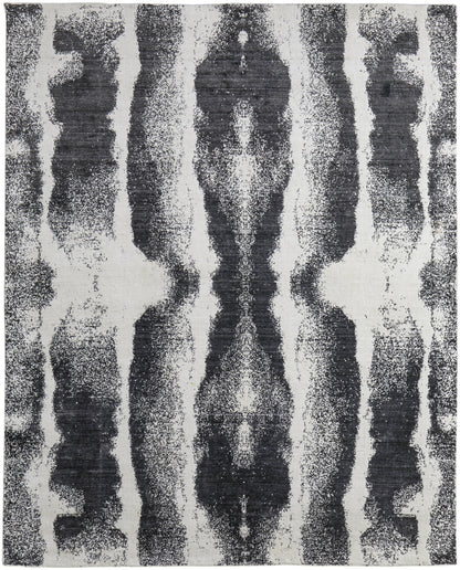 12 x 15 Black & Gray Hand Woven Rug