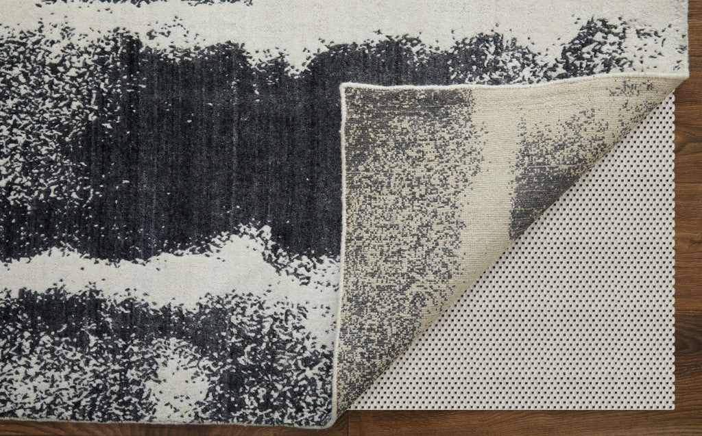 12 x 15 Black & Gray Hand Woven Rug