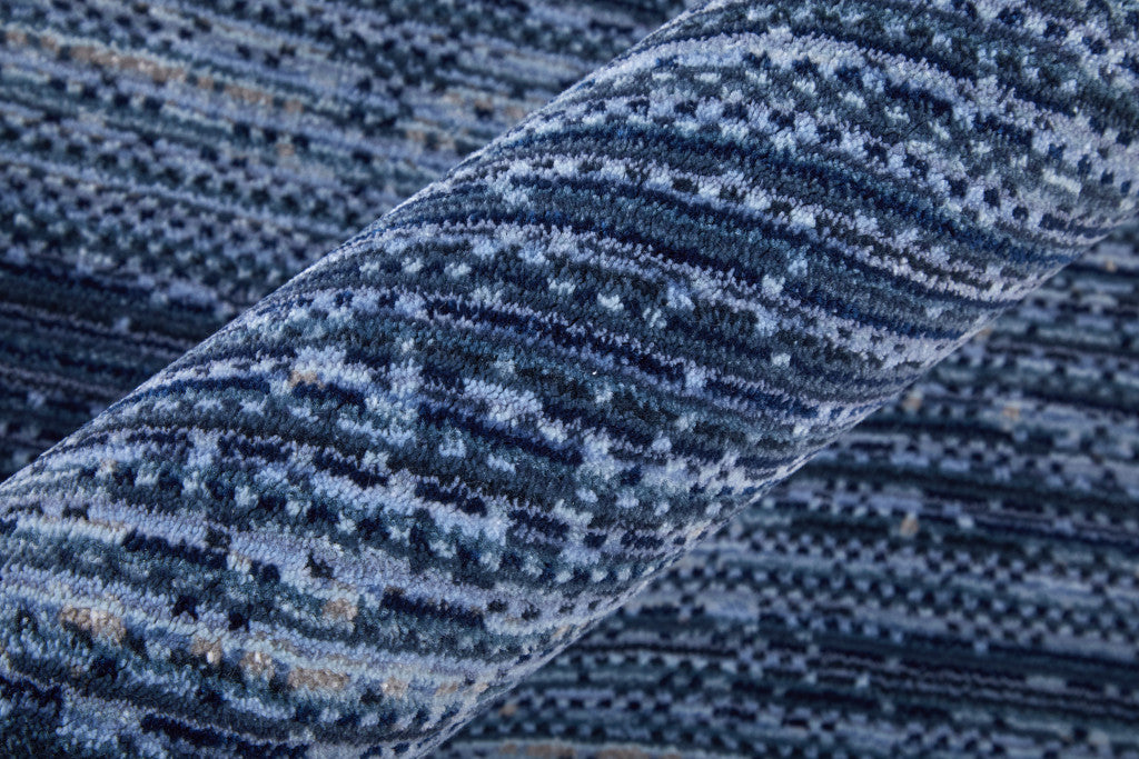 8 x 10 Blue & Gray Power Loom Rug