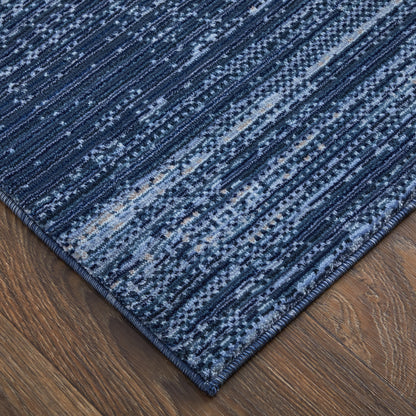 8 x 10 Blue & Gray Power Loom Rug