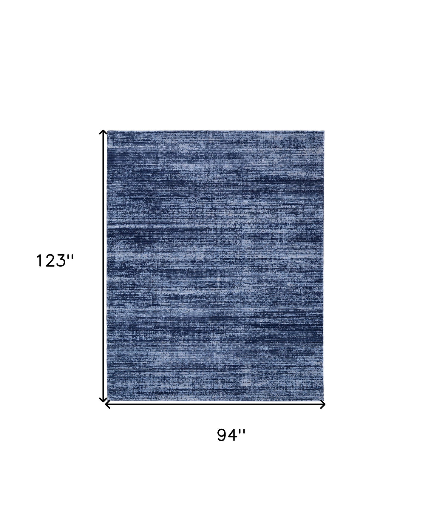 8 x 10 Blue & Gray Power Loom Rug