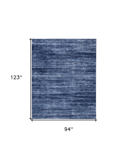8 x 10 Blue & Gray Power Loom Rug