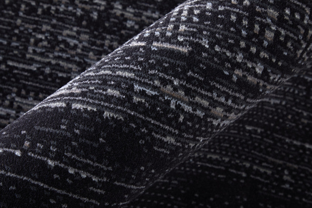 8 x 10 Black & Gray Power Loom Rug
