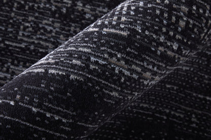 8 x 10 Black & Gray Power Loom Rug