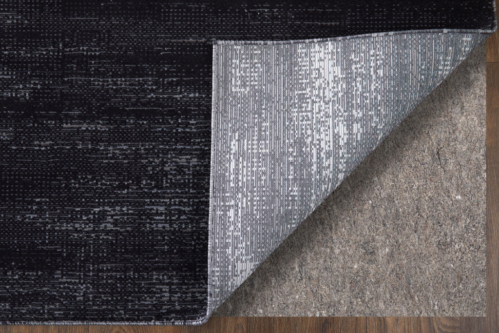 8 x 10 Black & Gray Power Loom Rug