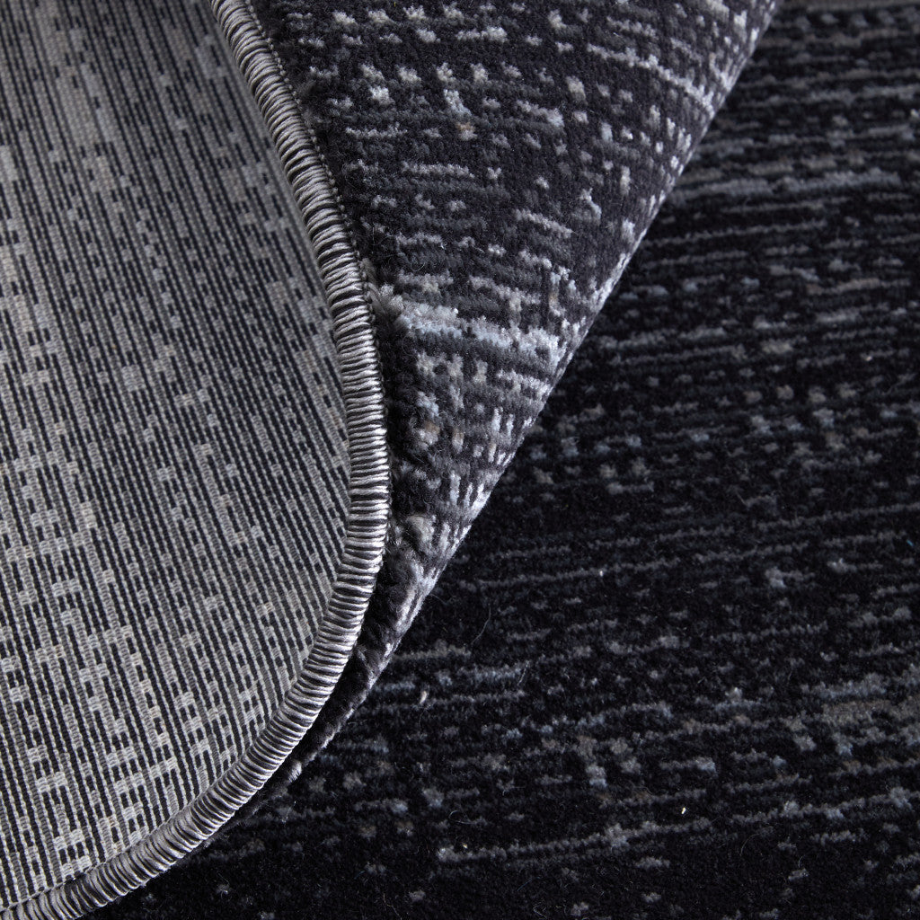 8 x 10 Black & Gray Power Loom Rug