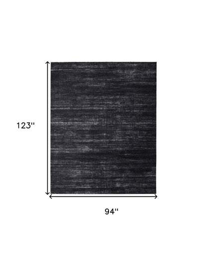 8 x 10 Black & Gray Power Loom Rug