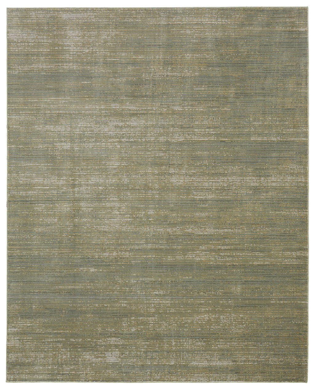8 x 10 Tan & Green Power Loom Rug
