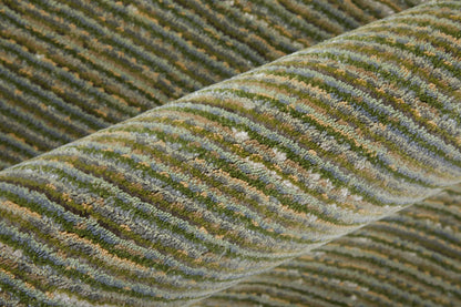 8 x 10 Tan & Green Power Loom Rug