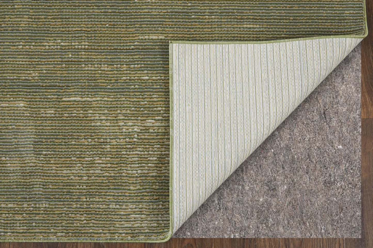 8 x 10 Tan & Green Power Loom Rug