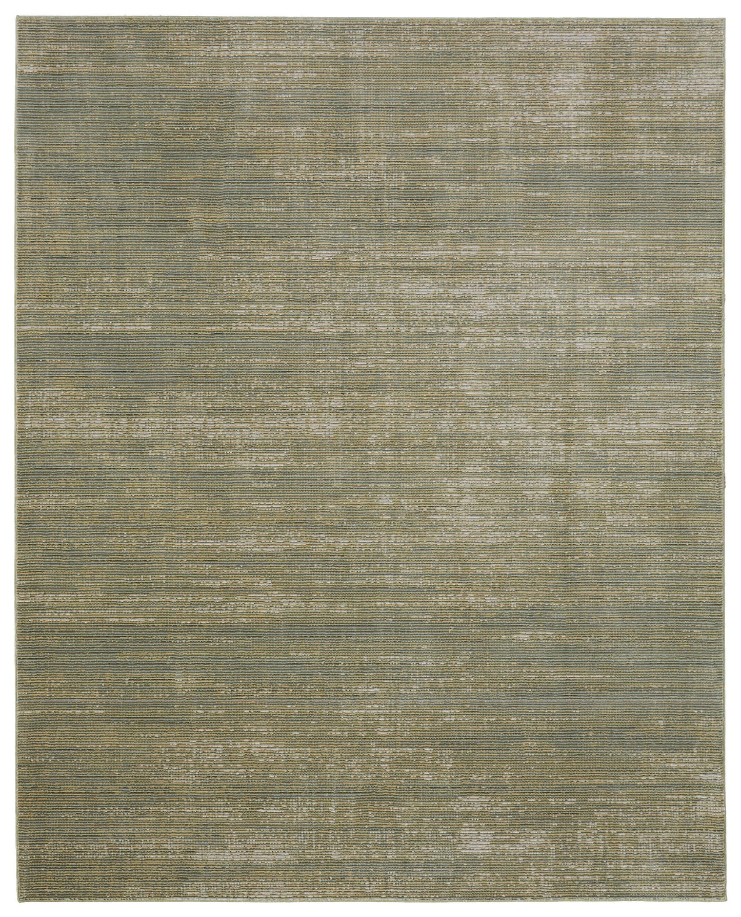 8 x 10 Tan & Green Power Loom Rug