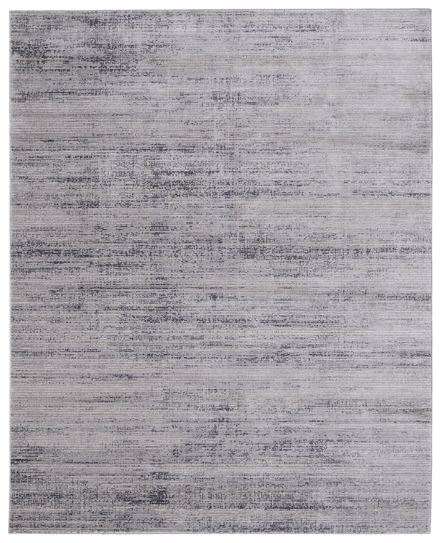 8 x 10 Gray & Ivory Power Loom Rug