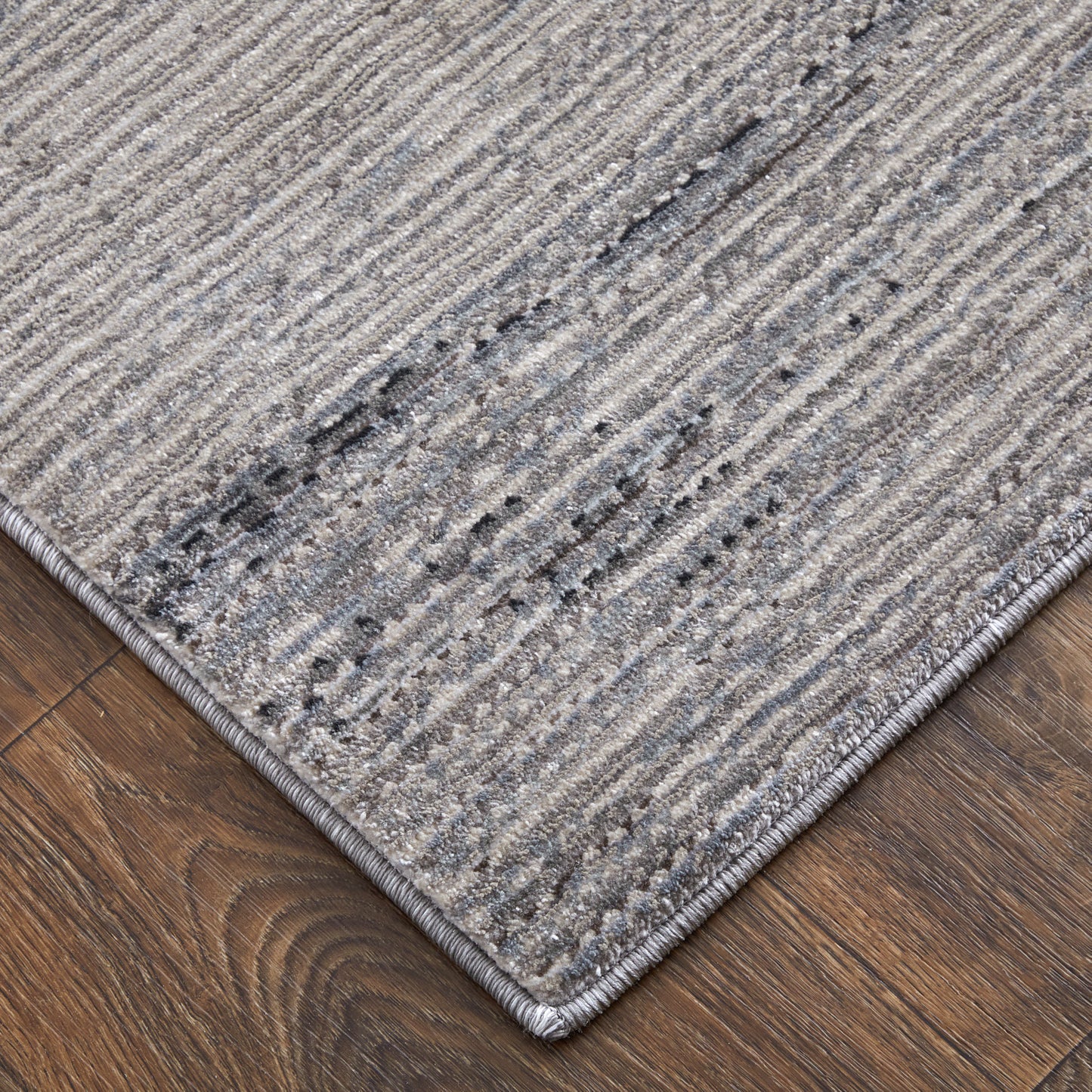 8 x 10 Gray & Ivory Power Loom Rug