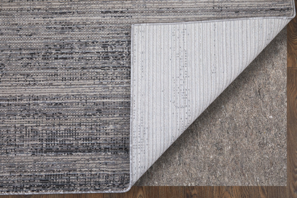 8 x 10 Gray & Ivory Power Loom Rug