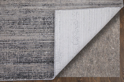 8 x 10 Gray & Ivory Power Loom Rug