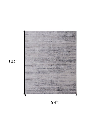 8 x 10 Gray & Ivory Power Loom Rug