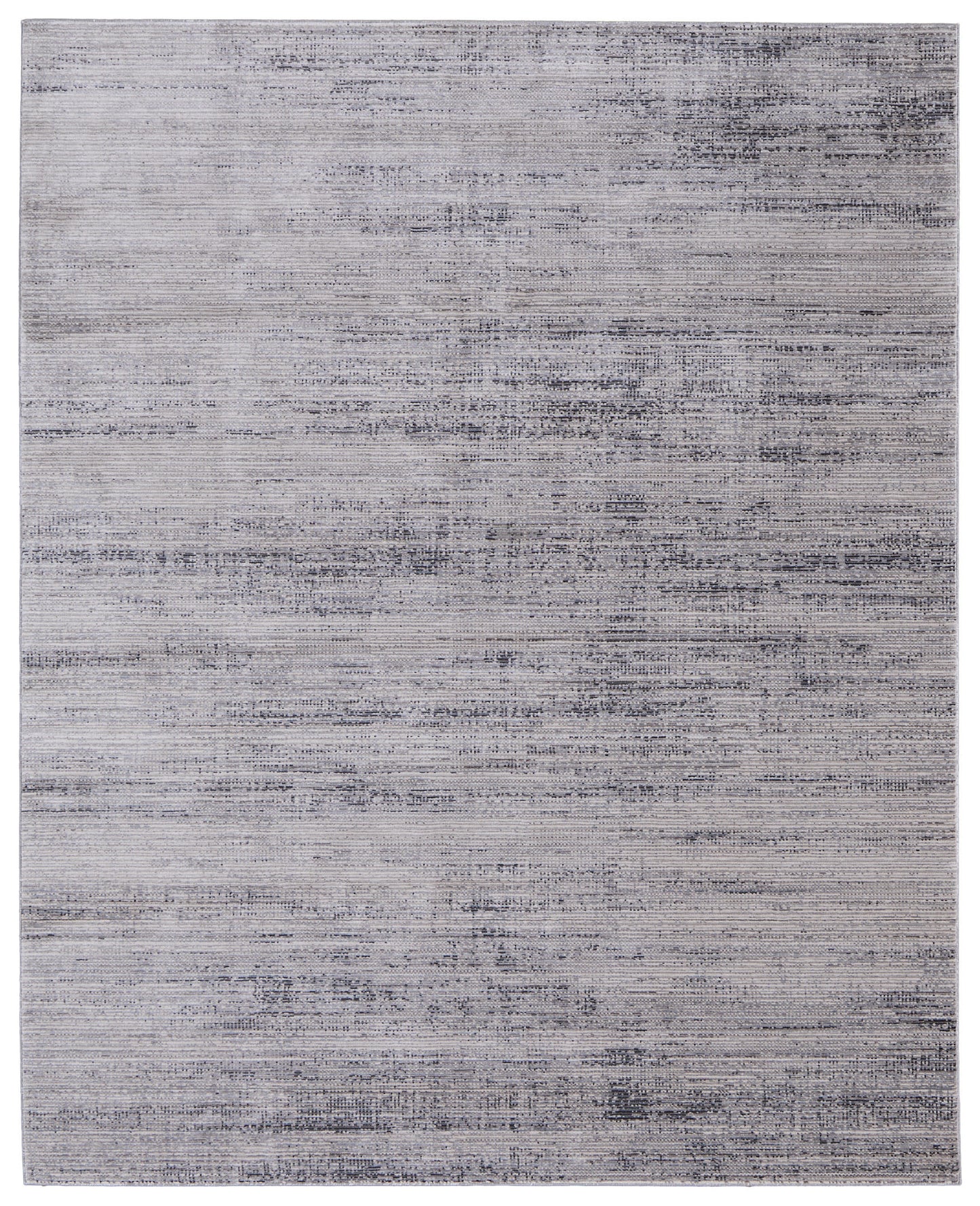 8 x 10 Gray & Ivory Power Loom Rug