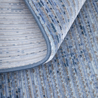 8 x 10 Blue & Ivory Power Loom Rug